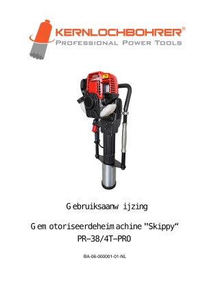 Bedieningsinstructies voor: Heimachine "Skippy" tot Ø 120 mm met luchtgekoelde 38cc 4-takt EURO 5 benzinemotor